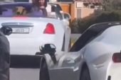 Murat Özdemir ile Dubai’de evlenen Ebru Gündeş’in konvoyundan görüntüler